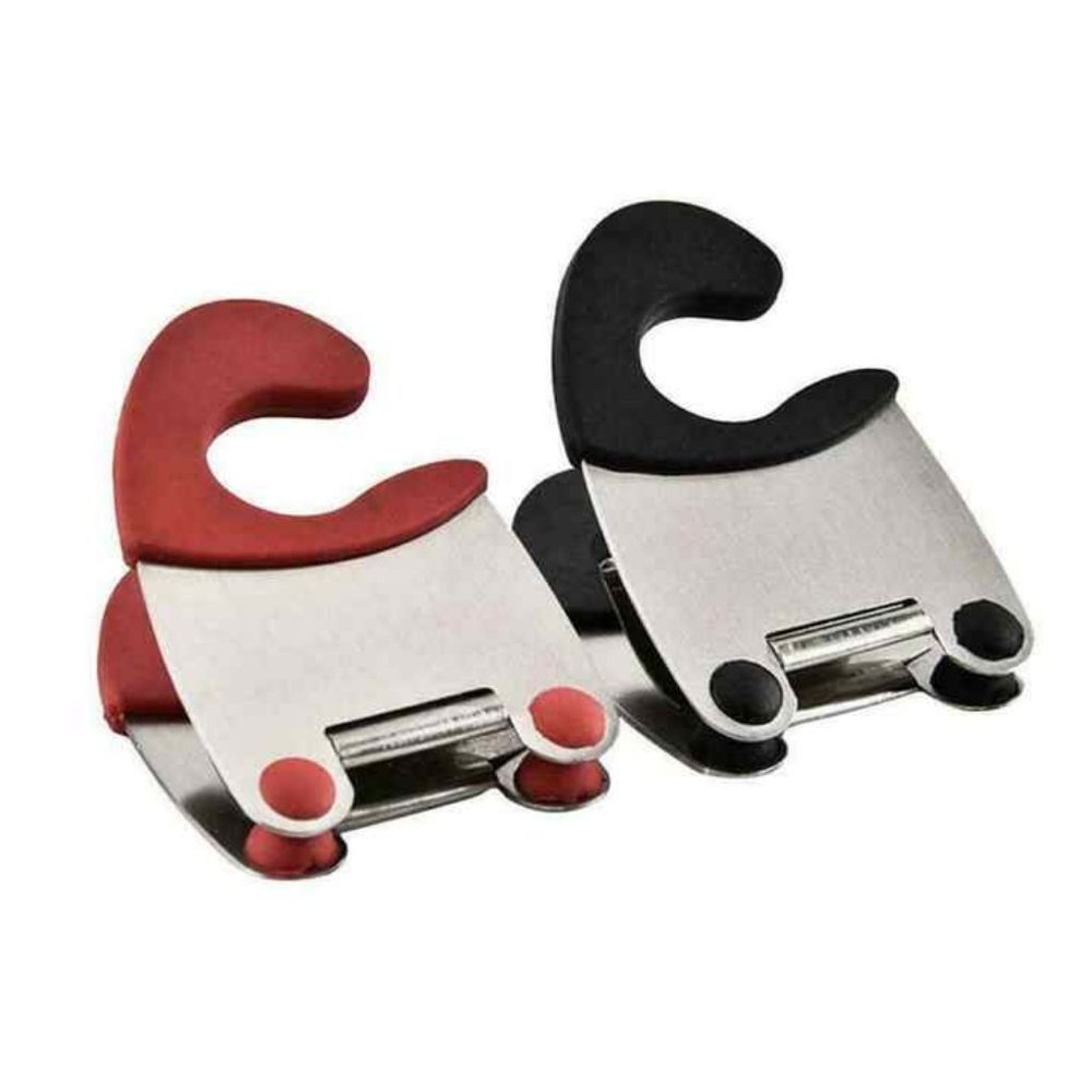Kitchen Spoon Holder Utensil Pot Clips Cooking Kitchen Utensils Clamp Frame Dual